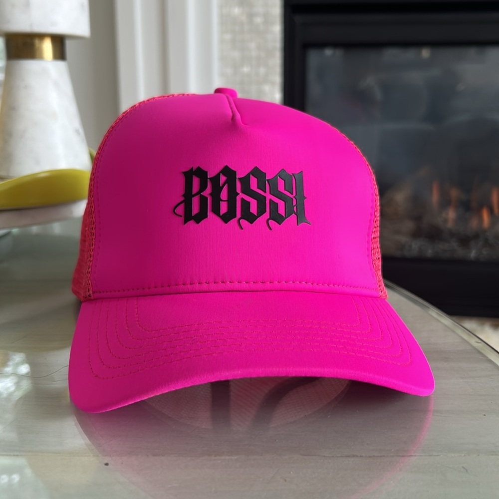 Boss Pink Baseball Cap Adjustable Structured Design - Picture 4 of 8
